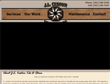 Tablet Screenshot of jlcustomtile.com